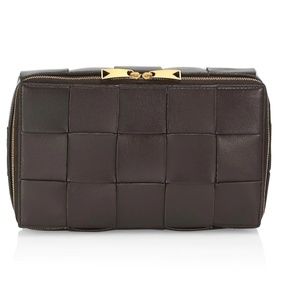 Rare Bottega Veneta Intrecciato Cassette Travel Case Fondant NWT + Dust Bag Auth